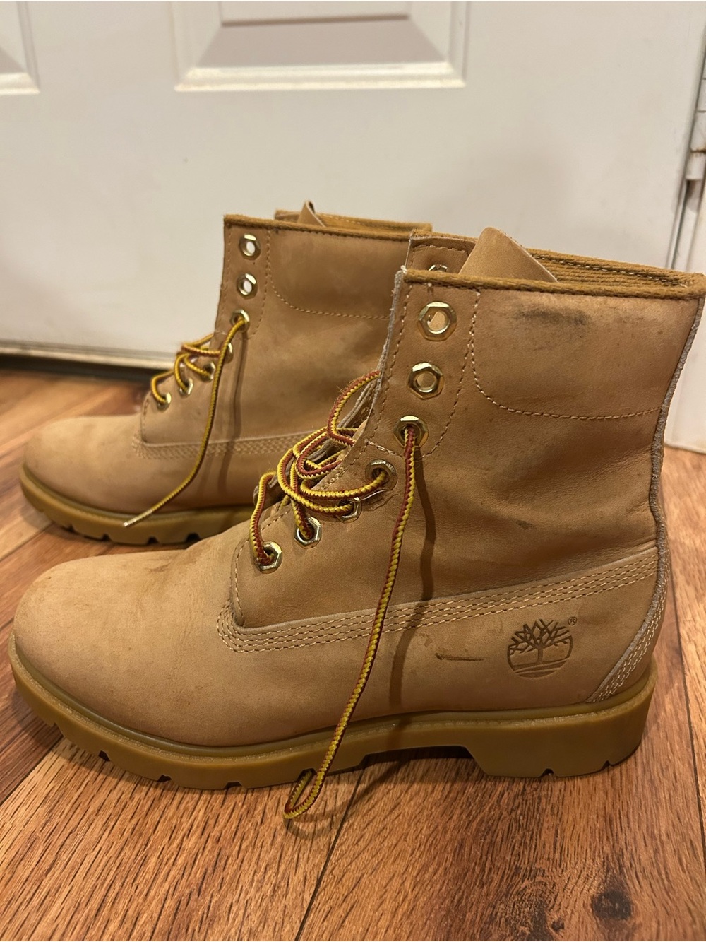 Timberland 10066 6-Inch Basic Waterproof Boots Wheat Nubuck Men’s Size 7